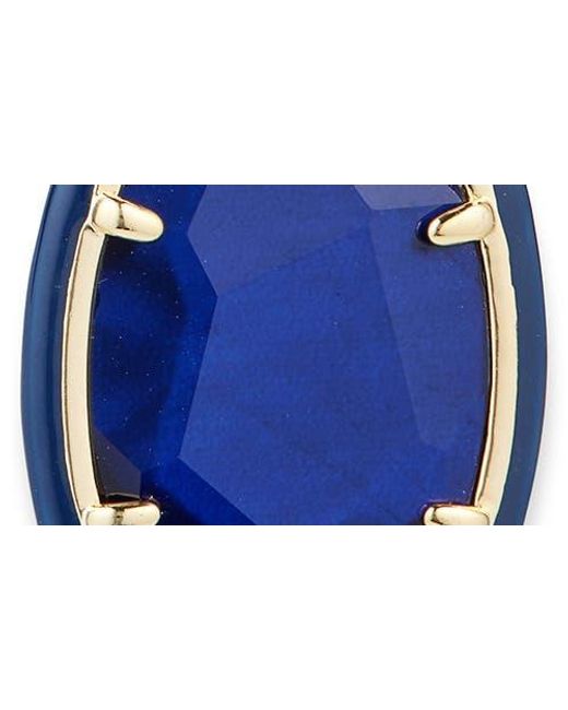 Kendra Scott Blue Daphne Enamel Frame Drop Earrings