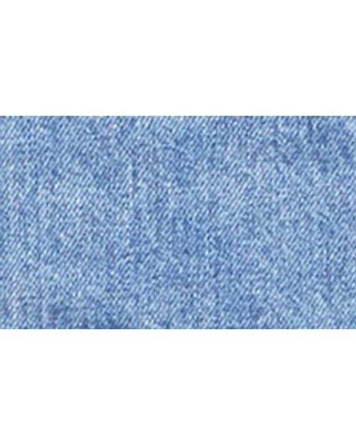 Grey Lab Blue Cargo Pocket Denim Miniskirt