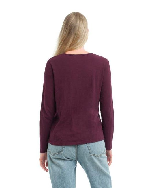 Wilt Multicolor U-Neck Button Placket Tee