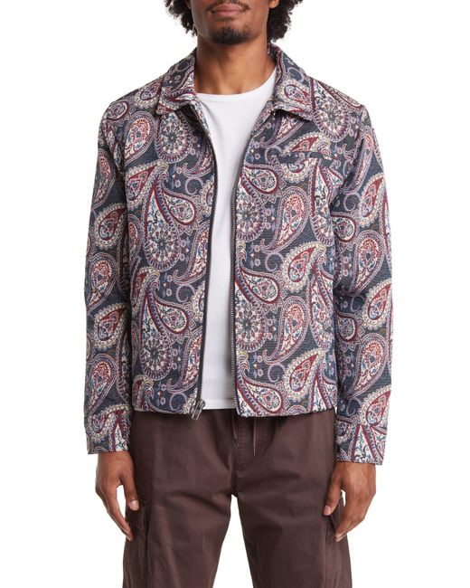 PacSun Blue Tapestry Gas Jacket for men
