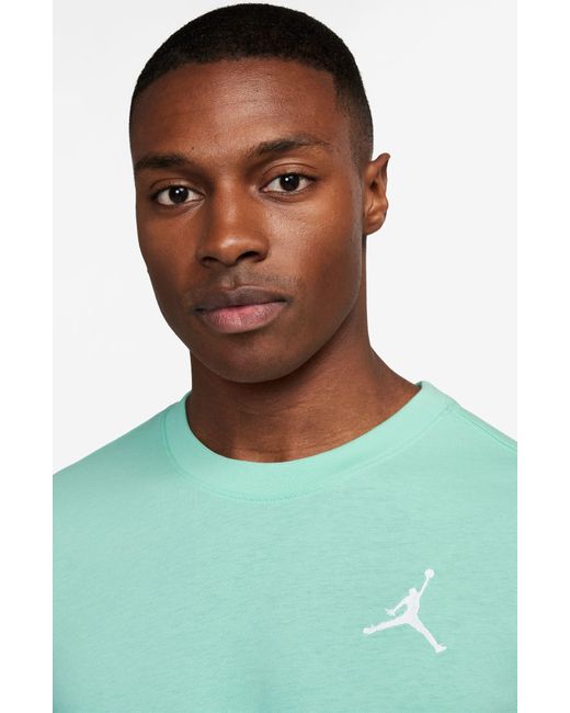 Nike Green Jumpman Embroidered T-shirt for men