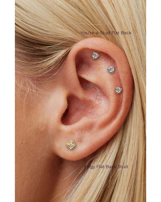 Seed2Stone Metallic You'Re-A-Stud Flat Back Stud