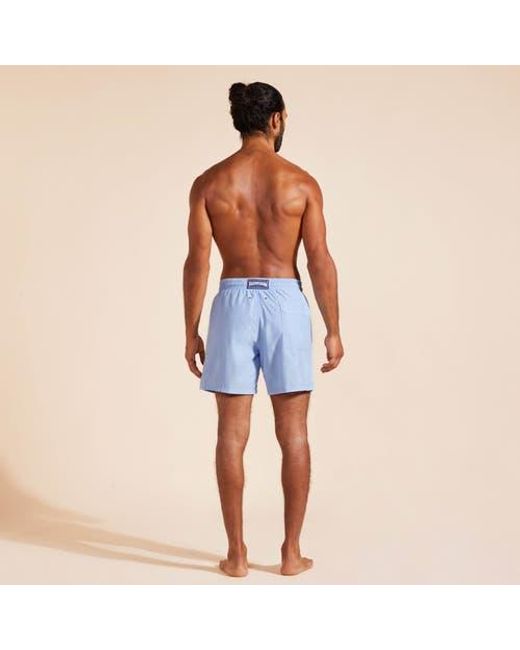 Vilebrequin Blue Swim Shorts Solid for men