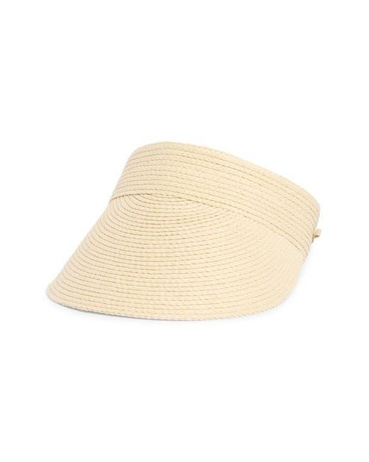 Nordstrom Natural Adjustable Woven Straw Visor