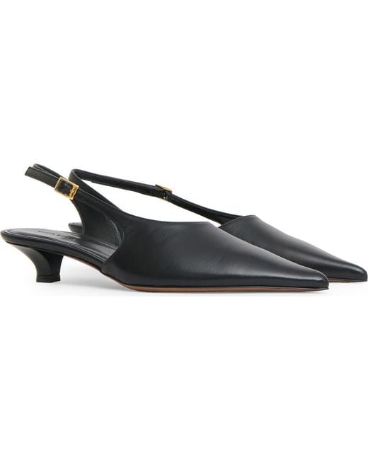 Mansur Gavriel Blue Anna Slingback Pump