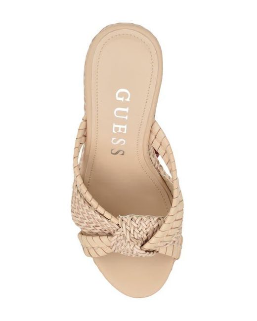 Guess Natural Eveh Platform Wedge Sandal