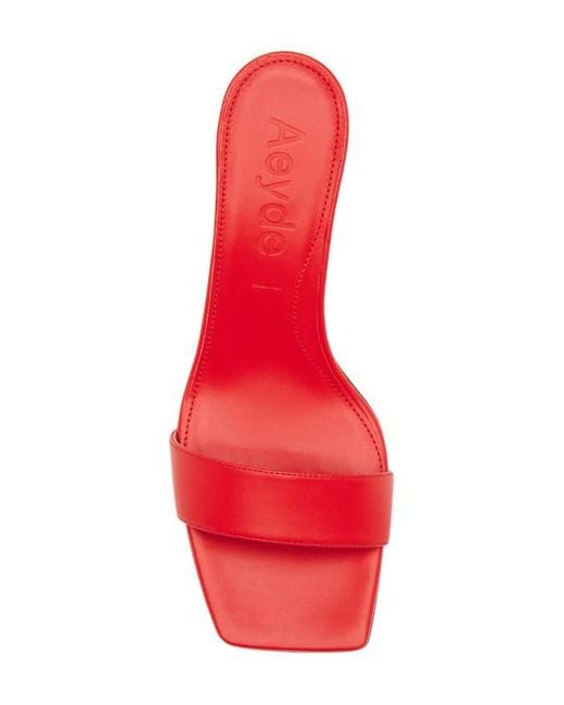 Aeyde Red Ilvy Slide Sandal