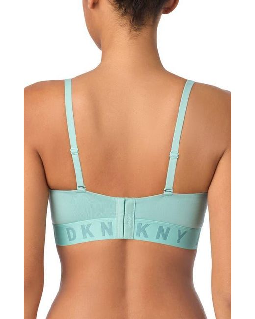 DKNY Blue Cozy Removable Strap Wireless Bra