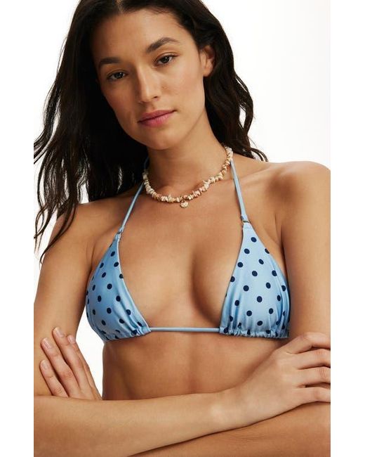 Cotton On Multicolor Micro String Triangle Bikini Top