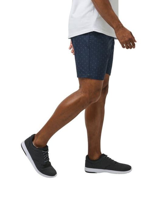 Travis Mathew Blue Tamlin Stretch Flat Front Shorts for men