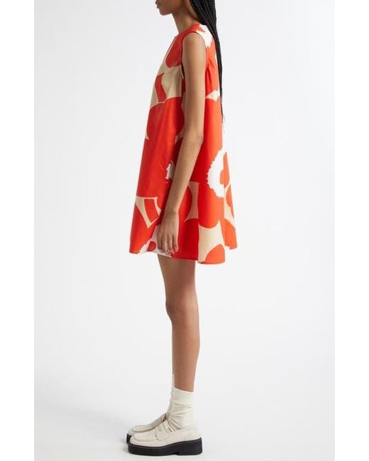 Marimekko Palatsi Unikko Organic Cotton Poplin Shift
