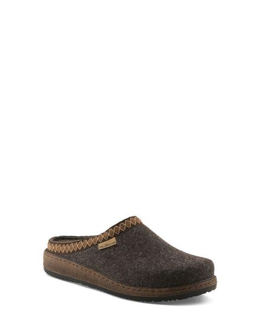 Flexus by Spring Step Brown Snuggee Wool Clog