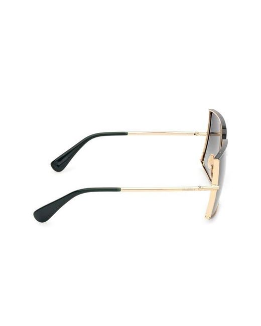 Max Mara Gray 68Mm Gradient Oversize Rectangular Sunglasses