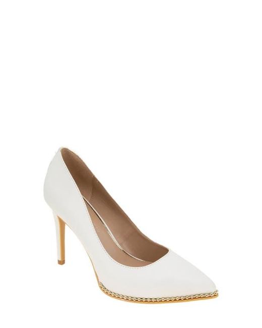 BCBGMAXAZRIA White Hawti Pointed Toe Pump