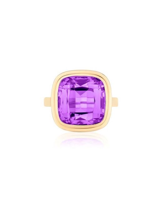 Goshwara Pink Manhattan Cushion Cut Topaz Cocktail Ring
