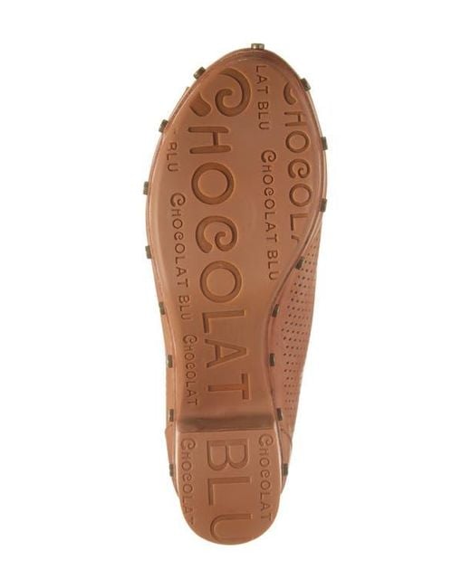 Chocolat Blu Brown Goa Peep Toe Pump