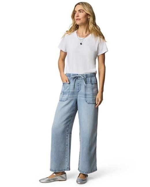 Splendid Blue Denim Drawstring Pants