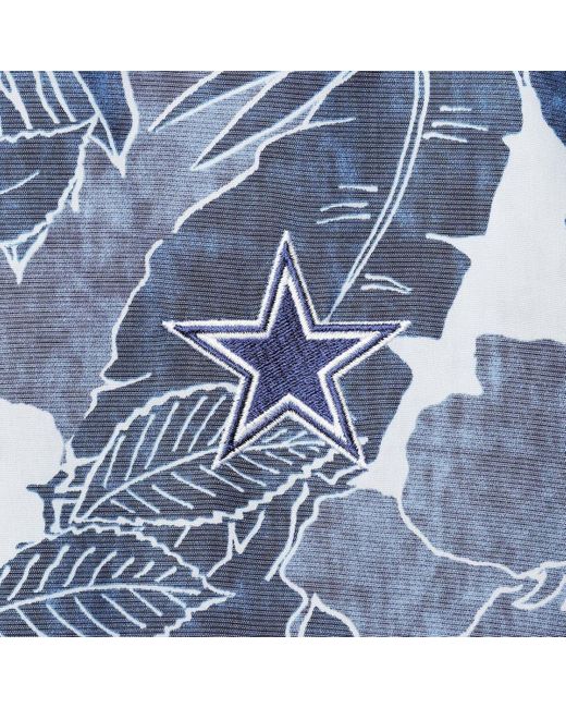 Dallas Cowboys Tommy Bahama Coconut Point Frondly Fan Camp IslandZone  Button-Up Shirt - Gray