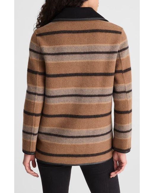 Madewell Brown Stripe Chore Jacket