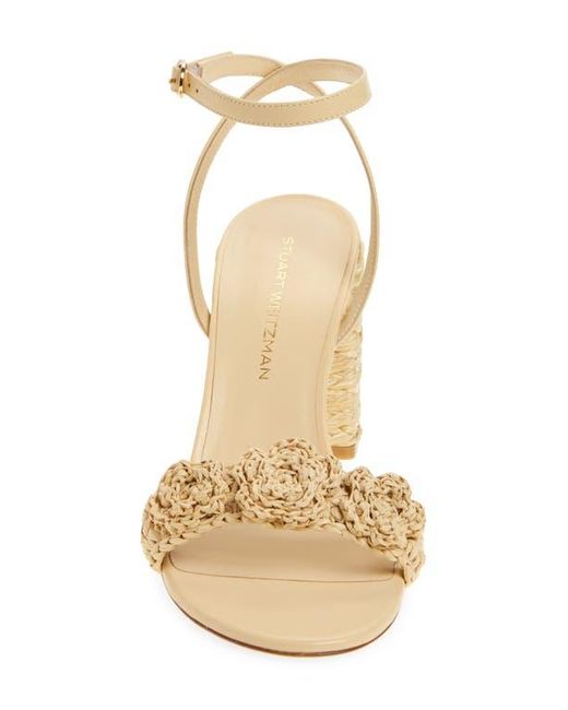Stuart Weitzman Natural Magnolia Ankle Strap Sandal