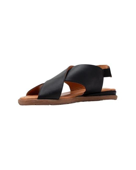 Forever & Always Shoes Multicolor Broods Elastic Leather Slip On Sandals