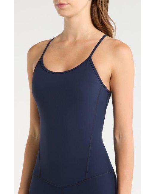 Mpg Blue Flatlock Seam Romper