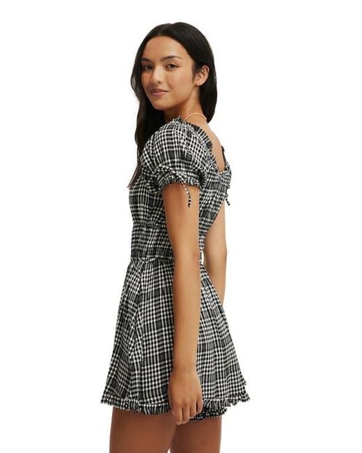Cotton On Black Sadie Button Through Playsuit