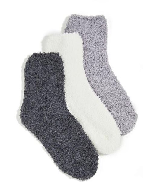 Stems Gray 3-Pack Lounge Ankle Socks