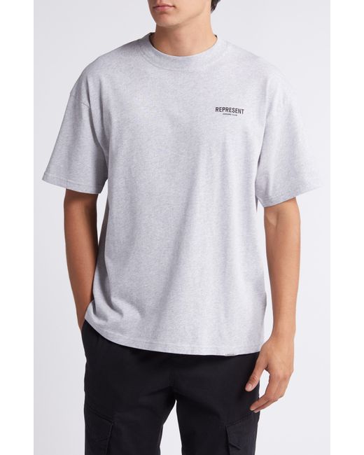 Represent White Owners' Club Cotton Logo Graphic T-shirt for men