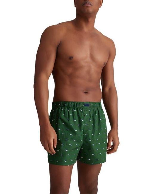 Tommy John Blue Assorted 3-Pack Woven Cotton Boxers for men