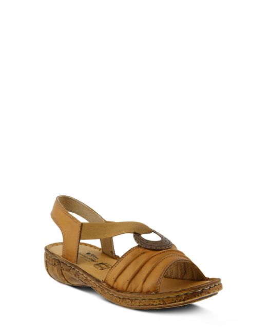 Spring Step Brown Karmel Slingback Sandal