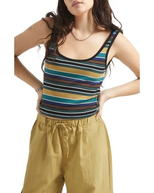 Brixton Blue Ringer Rib Tank