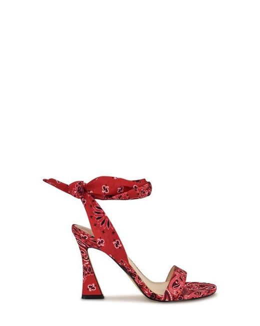 Nine West Red Kelsie Ankle Tie Sandal