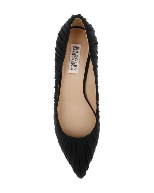 Badgley Mischka Black Verity Pointed Toe Pump