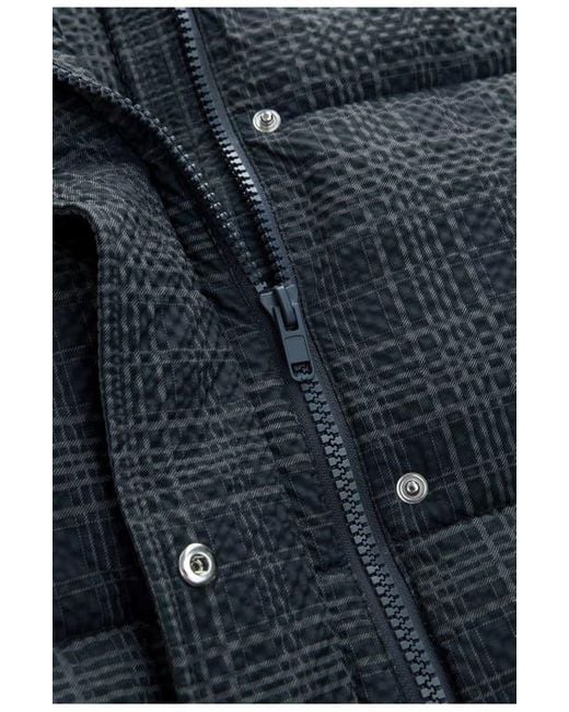 Next Blue Check Puffer Jacket