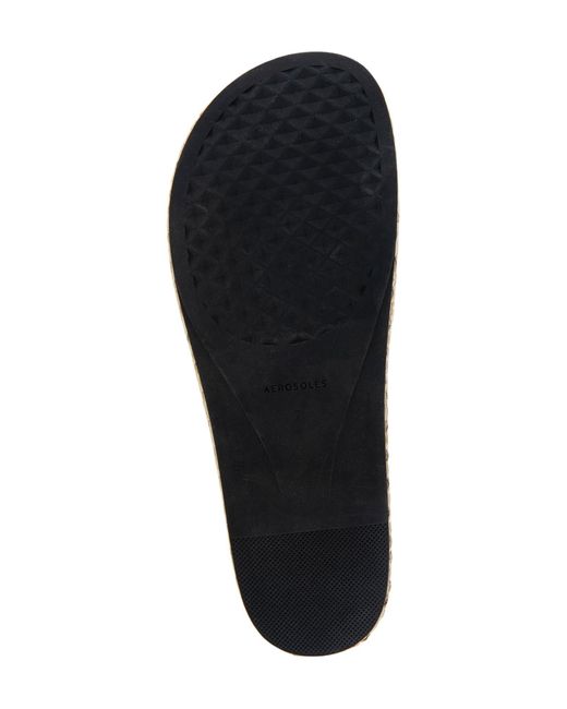 Aerosoles Black Darcy Flatform Slide Sandal