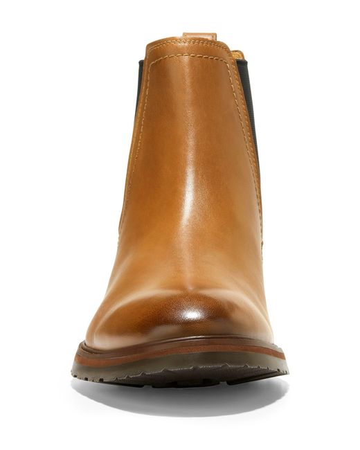 Cole Haan Brown Warner Waterproof Chelsea Boot for men
