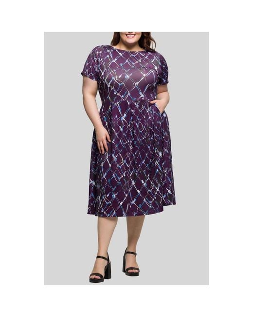 loose fitting jersey dress Fit and Flare Shirt Dress with Belt main image 1