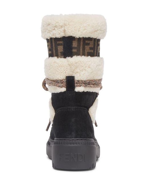Fendi Multicolor Après Chic Genuine Shearling Boot
