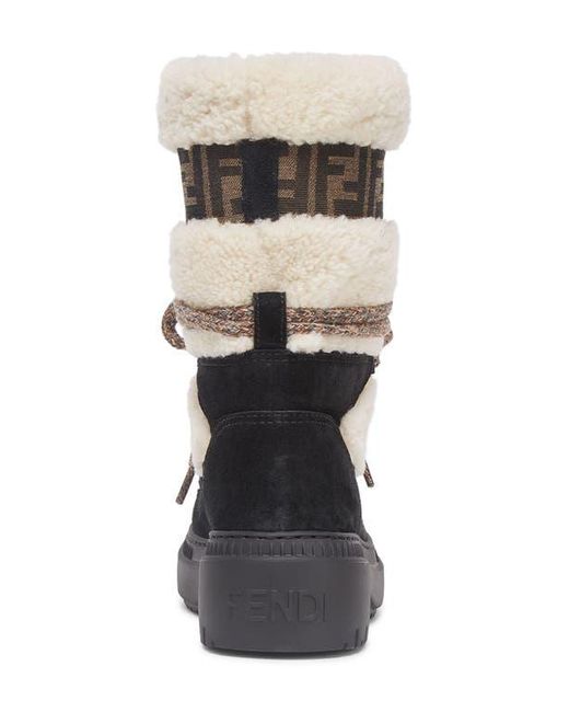 Fendi Multicolor Après Chic Genuine Shearling Boot