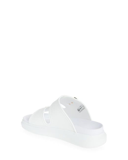 Alexander McQueen White Hybrid Slide Sandal