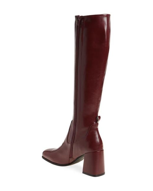 Jeffrey Campbell Red Hot Lava Knee High Stretch Boot