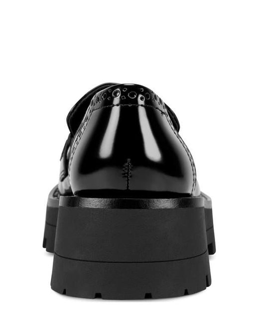 DKNY Black Sahana Platform Penny Loafer