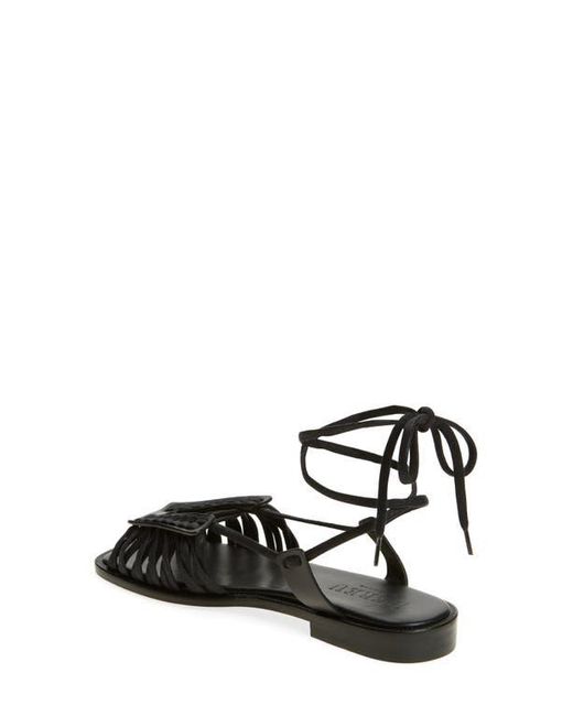 Hereu Black Consell Ankle Strap Sandal