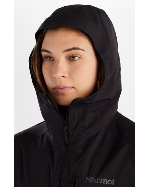 Marmot Black Superalloy Bio Packable Rain Jacket
