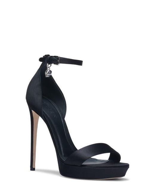 Alexander McQueen Blue Jewel Platform Sandal