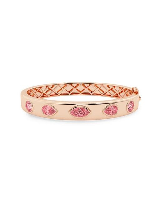 HauteCarat Pink Lab Grown Diamond Bangle