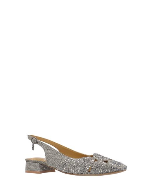 J. Reneé Gray Nicolette Slingback Flat