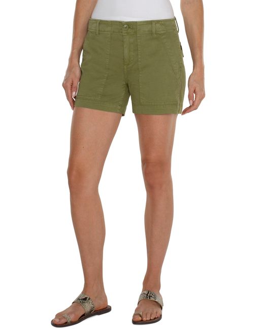 Liverpool Los Angeles Green Utility Shorts