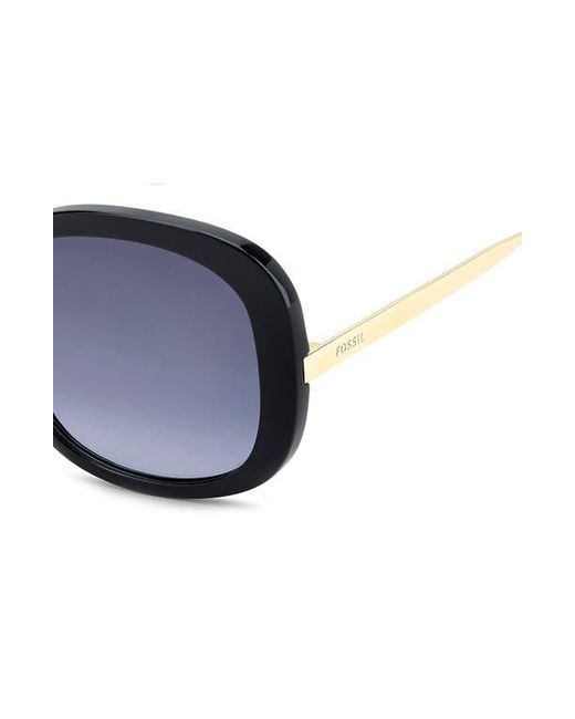 Fossil Blue 56M Gradient Oval Sunglasses